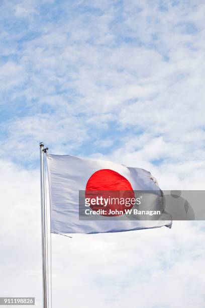 flag of japan - japanische flagge stock-fotos und bilder