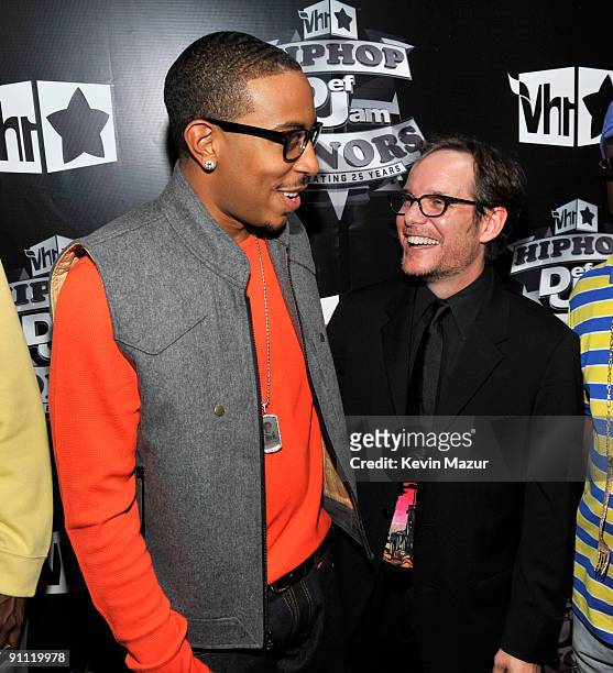 Ludacris and VH1 President Tom Calderone attends the 2009 VH1 Hip Hop Honors at the Brooklyn Academy of Music on September 23, 2009 in New York City.