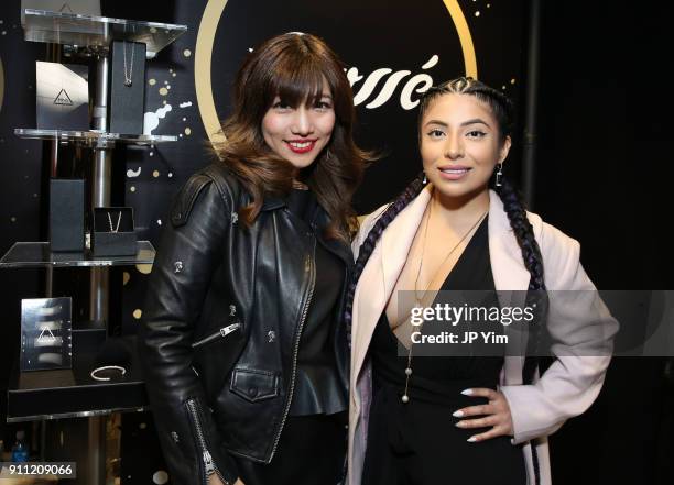 Internet personality Jessenia Vice Gallegos attends the GRAMMY Gift Lounge during the 60th Annual GRAMMY Awards at Madison Square Garden on January...