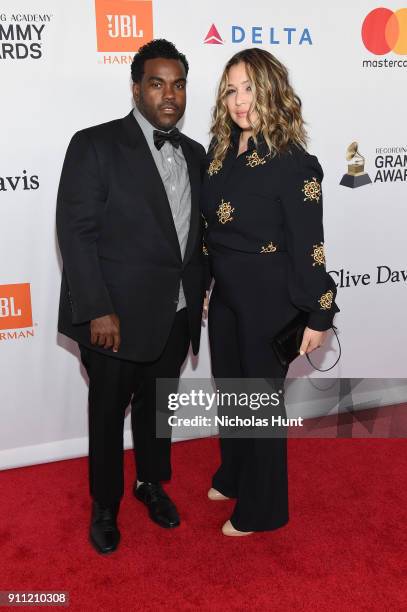 Producer Rodney Jerkins and Joy Enriquez attend the Clive Davis and Recording Academy Pre-GRAMMY Gala and GRAMMY Salute to Industry Icons Honoring...