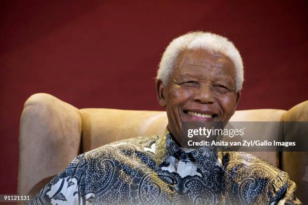 Former South African President, Nelson Mandela attends the 7th Annual Nelson Mandela Lecture on July 12, 2009 in Johannesburg, South Africa.