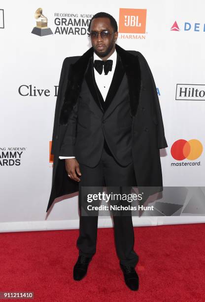 Recording artist-producer Sean 'Diddy' Combs attends the Clive Davis and Recording Academy Pre-GRAMMY Gala and GRAMMY Salute to Industry Icons...