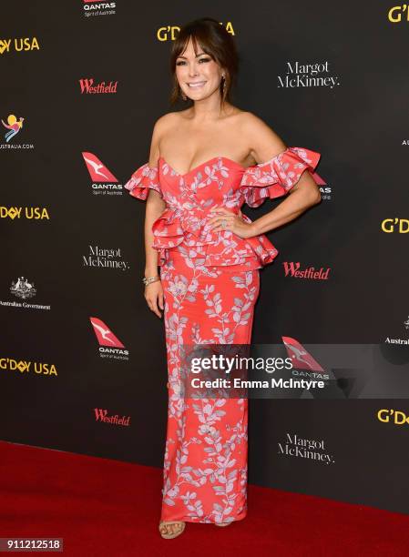 Lindsay Price attends 2018 G'Day USA Los Angeles Black Tie Gala at InterContinental Los Angeles Downtown on January 27, 2018 in Los Angeles,...