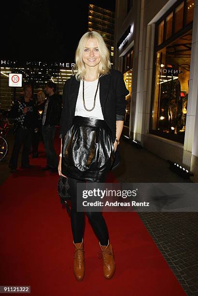 Model Eva Padberg attends the opening of fashion designer Michael Michalsky's Michalsky Gallery on September 24, 2009 in Berlin, Germany.