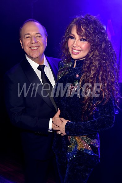 Tommy Mottola and Thalia attend...
