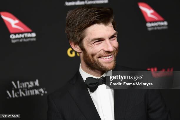 Liam McIntyre attends 2018 G'Day USA Los Angeles Black Tie Gala at InterContinental Los Angeles Downtown on January 27, 2018 in Los Angeles,...