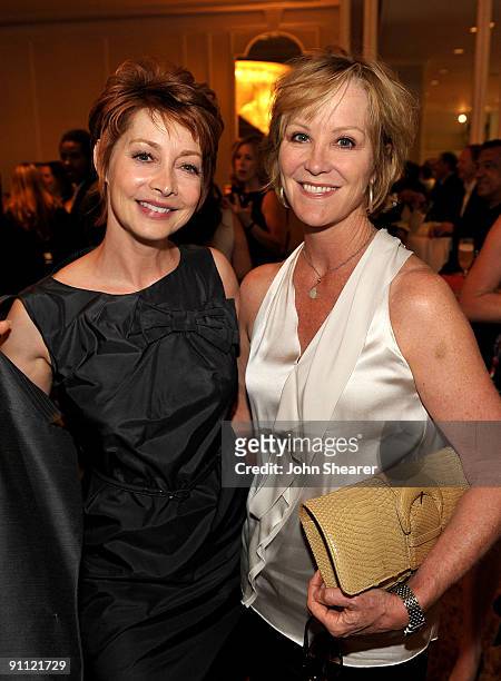 Actresses Sharon Lawrence and Joanna Kerns attend Variety's 1st Annual Power of Women Luncheon at the Beverly Wilshire Hotel on September 24, 2009 in...