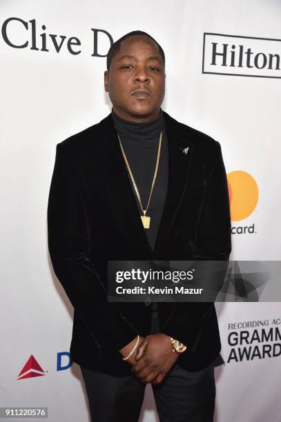 Recording artist Jadakiss attends the Clive Davis and Recording Academy Pre-GRAMMY Gala and GRAMMY Salute to Industry Icons Honoring Jay-Z on January...