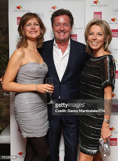 Katie Derham, Piers Morgan and Mary Nightingale attend the "Newsroom�s Got Talent" event held in aid of Leonard Cheshire Disability and Helen &...