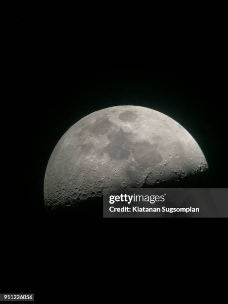 super half moon - lunar eclipse stock pictures, royalty-free photos & images