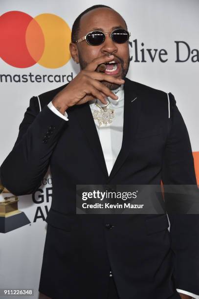 Recording artist Mike Will Made It attends the Clive Davis and Recording Academy Pre-GRAMMY Gala and GRAMMY Salute to Industry Icons Honoring Jay-Z...