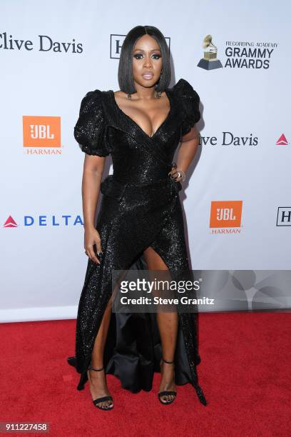 Recording artist Remy Ma attends the Clive Davis and Recording Academy Pre-GRAMMY Gala and GRAMMY Salute to Industry Icons Honoring Jay-Z on January...