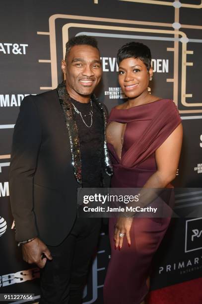 Earnest Pugh and Fantasia Barrino attends Primary Wave Entertainment's 12th Annual Pre-Grammy Party on January 27, 2018 in New York City.