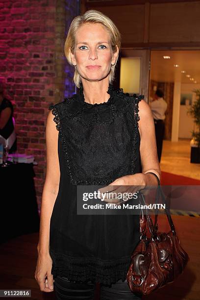 Ulrika Jonsson poses ahead of the "Newsroom's Got Talent" event held in aid of Leonard Cheshire Disability and Helen & Douglas House at Vinopolis on...