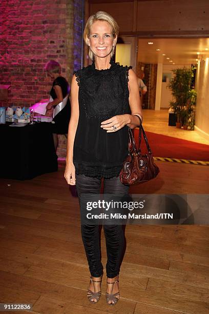 Ulrika Jonsson poses ahead of the "Newsroom's Got Talent" event held in aid of Leonard Cheshire Disability and Helen & Douglas House at Vinopolis on...