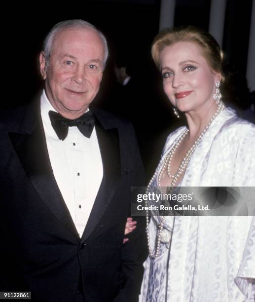 Actress Anne Jeffreys and Frank Lieberman attending "Scott Newman Benefit Dinner" on November 8, 1985 at the Century Plaza Hotel in Century City,...