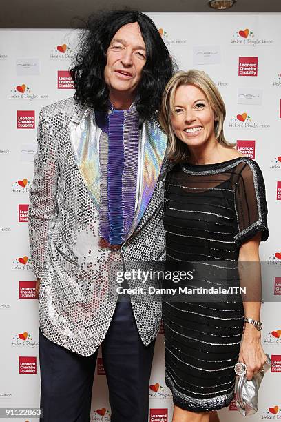 Jon Snow and Mary Nightingale attend the "Newsroom�s Got Talent" event held in aid of Leonard Cheshire Disability and Helen & Douglas House at...