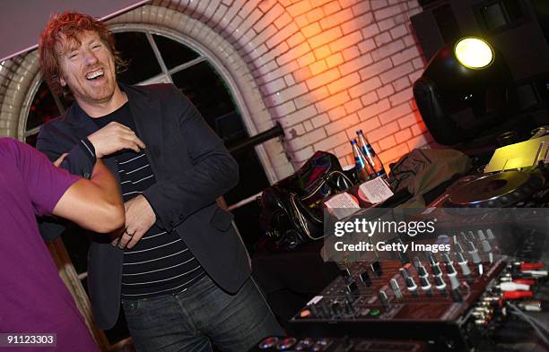 David Holmes performs onstage for the Arthurs Day Guinness 250th Anniversary Celebration held at the Storehouse on September 24, 2009 in Dublin,...