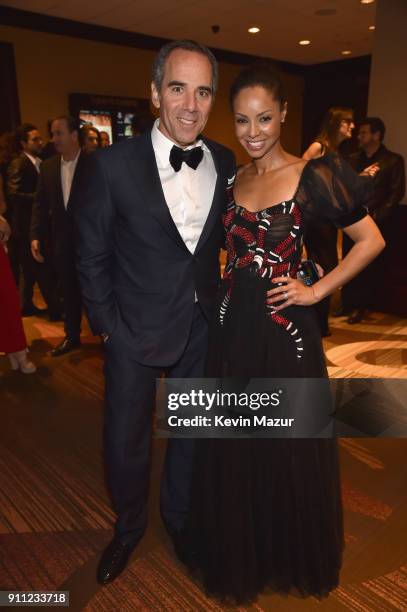 Co-founder, Chairman and CEO of Republic Records Monte Lipman and Angelina Lipman attend the Clive Davis and Recording Academy Pre-GRAMMY Gala and...