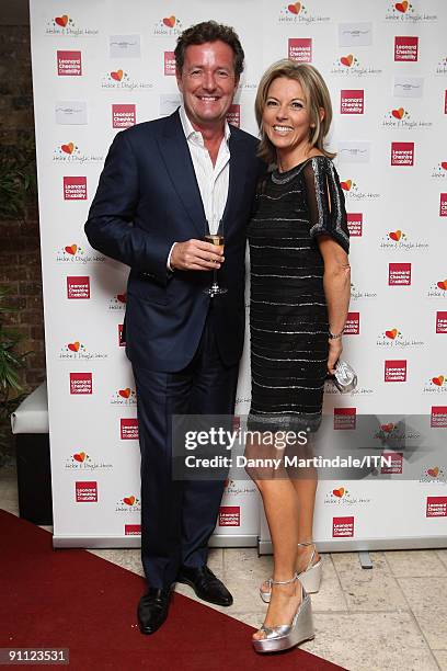 Piers Morgan and Mary Nightingale attend the "Newsroom�s Got Talent" event held in aid of Leonard Cheshire Disability and Helen & Douglas House at...