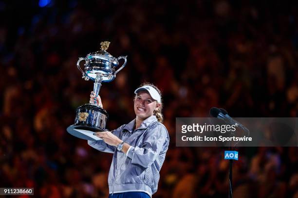 During day thirteen match play of the 2018 Australian Open on January 27, 2018 at Melbourne Park Tennis Centre Melbourne, Australia