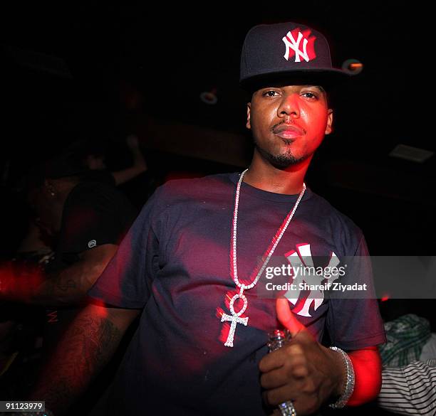 Juelz Santana seen during Sean Pecas Birthday Celebration at Pink Elephant on September 23, 2009 in New York City.