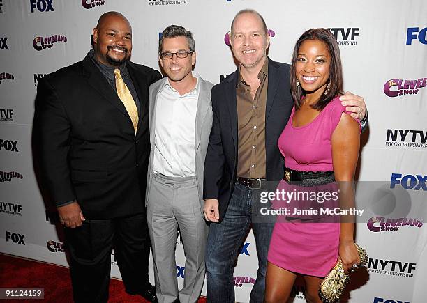 Voice Actor Kevin Michael Richardson, Creator and Producer Rich Appel,Creator,Producer and Voice Actor Mike Henry and Voice Actor Reagan Gomez attend...