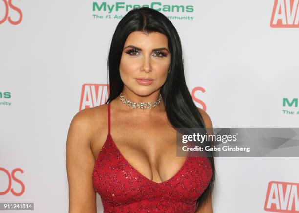 Adult film actress Romi Rain attends the 2018 Adult Video News Awards at the Hard Rock Hotel & Casino on January 27, 2018 in Las Vegas, Nevada.