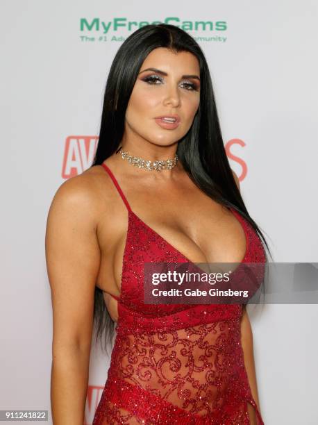 Adult film actress Romi Rain attends the 2018 Adult Video News Awards at the Hard Rock Hotel & Casino on January 27, 2018 in Las Vegas, Nevada.