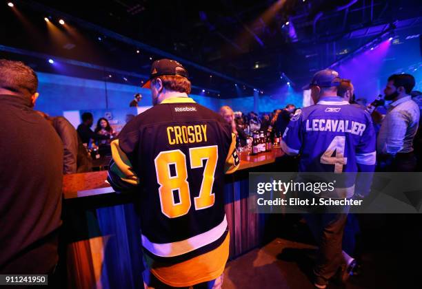 Fans attend the Saturday Night Party as part of the 2018 NHL All-Star Weekend on January 27, 2018 in Tampa, Florida.