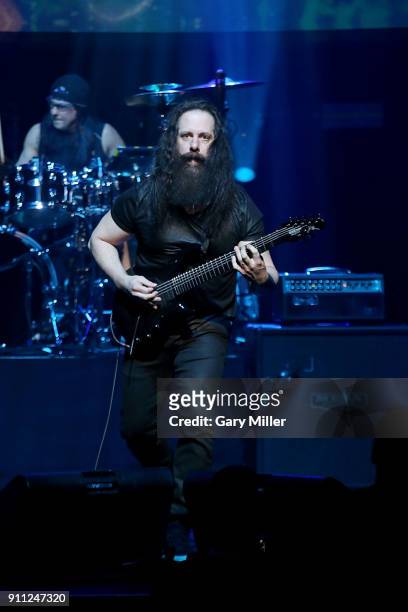 John Petrucci performs in concert with G3 at ACL Live on January 27, 2018 in Austin, Texas.