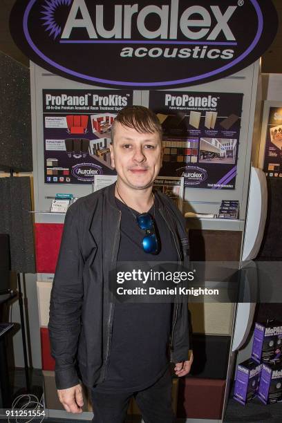 Drummer Ray Luzier of Korn attends The 2018 NAMM Show at Anaheim Convention Center on January 27, 2018 in Anaheim, California.