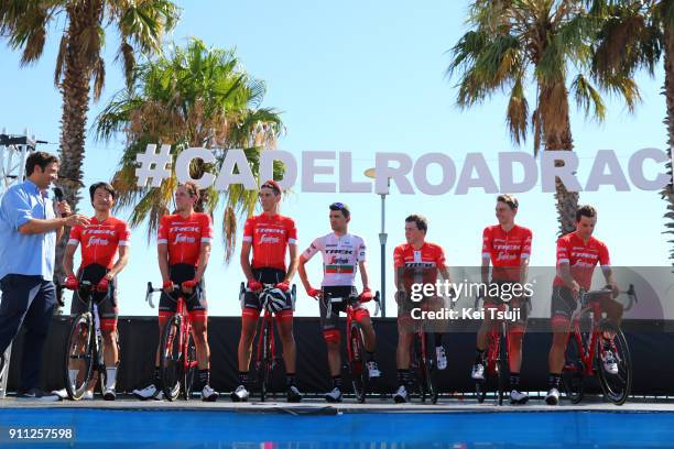 4th Cadel Evans Great Ocean Road Race 2018 / Men Start / Podium / Team Trek - Segafredo / Fumiyuki BEPPU / Koen DE KORT / Laurent DIDIER / Ruben...