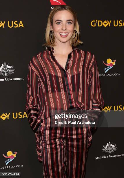 Actress Ashleigh Brewer attends the 2018 G'Day USA Los Angeles Black Tie Gala at the InterContinental Los Angeles Downtown on January 27, 2018 in Los...