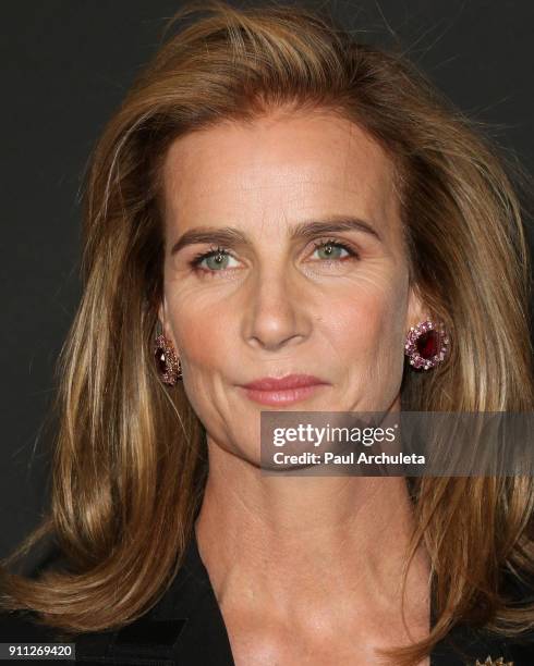 Actress Rachel Griffiths attends the 2018 G'Day USA Los Angeles Black Tie Gala at the InterContinental Los Angeles Downtown on January 27, 2018 in...