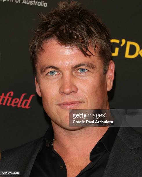 Actor Luke Hemsworth attends the 2018 G'Day USA Los Angeles Black Tie Gala at the InterContinental Los Angeles Downtown on January 27, 2018 in Los...