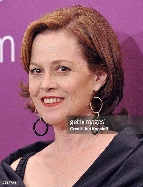 Actress Sigourney Weaver arrives at Variety's 1st Annual Power Of Women Luncheon at The Beverly Wilshire Hotel on September 24, 2009 in Beverly...