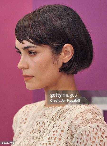 Actress Shannyn Sossamon arrives at Variety's 1st Annual Power Of Women Luncheon at The Beverly Wilshire Hotel on September 24, 2009 in Beverly...