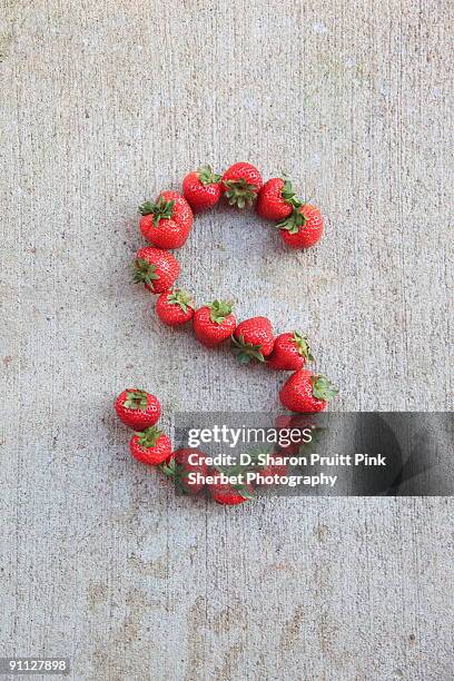 letter s for strawberries - letter s stock pictures, royalty-free photos & images