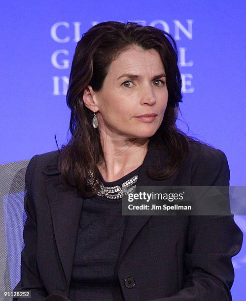 Actress Julia Ormond attends a human trafficking special session during the 2009 Clinton Global Initiative at the Sheraton New York Hotel & Towers on...