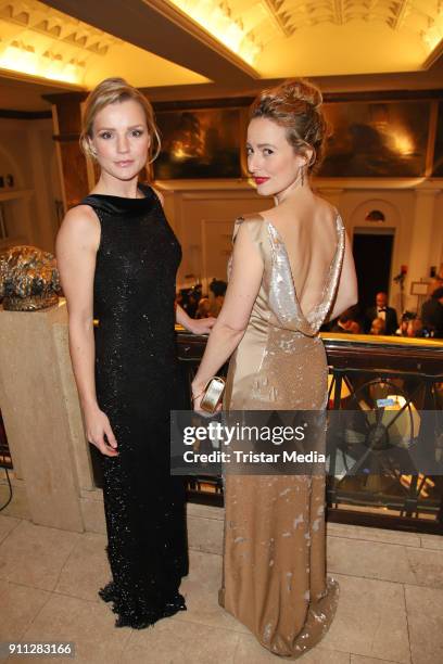 Kim-Sarah Brandts and Wanda Perdelwirtz during the press ball Hamburg at Hotel Atlantik on January 27, 2018 in Hamburg, Germany.