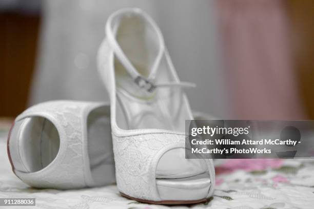 bridal shoe - malta wedding stock pictures, royalty-free photos & images
