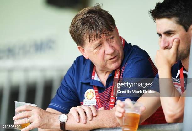 Adelaide United co-owner and chairman Greg Griffin during the round 13 W-League match between Adelaide United and the Brisbane Roar at Marden Sports...
