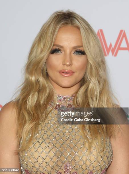 Adult film actress/director Alexis Texas attend the 2018 Adult Video News Awards at the Hard Rock Hotel & Casino on January 27, 2018 in Las Vegas,...