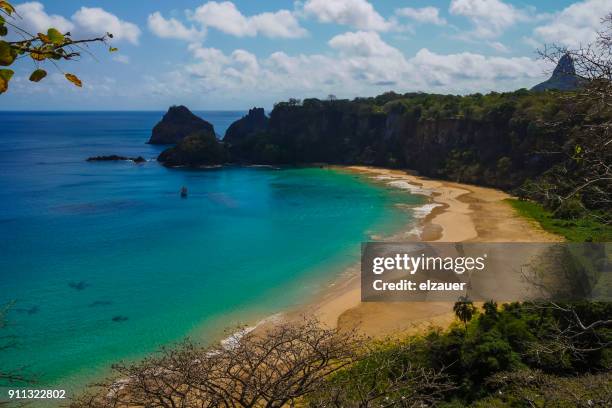 baia dos gofinhos - baía do sancho stock pictures, royalty-free photos & images