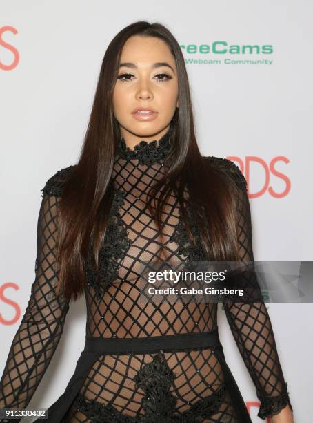 Adult film actress Karlee Grey attends the 2018 Adult Video News Awards at the Hard Rock Hotel & Casino on January 27, 2018 in Las Vegas, Nevada.