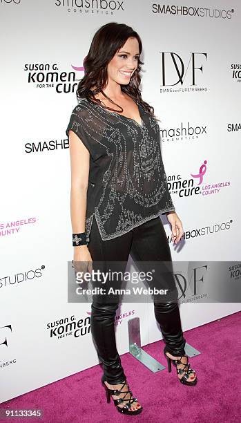 Pussycat Doll Jessica Sutta arrives at Susan G. Komen's 8th Annual Fashion For The Cure at Smashbox West Hollywood on September 24, 2009 in West...