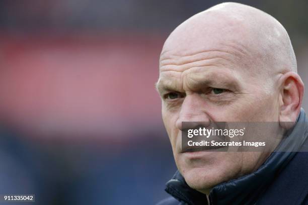 Assistant trainer Jan Wouters of Feyenoord during the Dutch Eredivisie match between Feyenoord v ADO Den Haag at the Stadium Feijenoord on January...