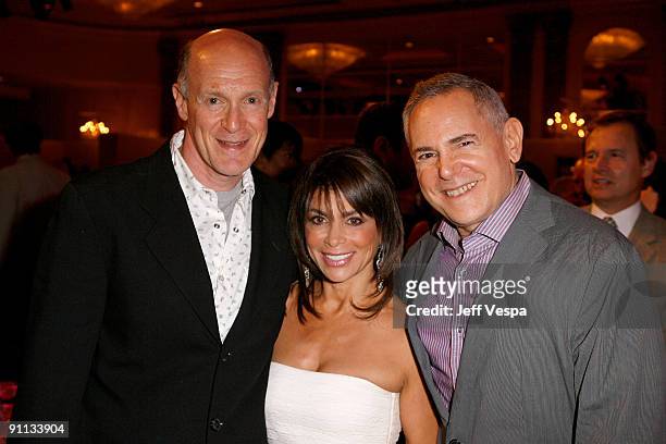 Producer Neil Meron, tv personality Paula Abdul and producer Craig Zadan attend Variety's 1st Annual Power of Women Luncheon at the Beverly Wilshire...