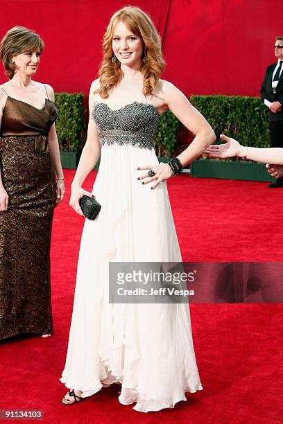 Actress Alicia Witt arrives at the 61st Primetime Emmy Awards held at the Nokia Theatre on September 20, 2009 in Los Angeles, California.